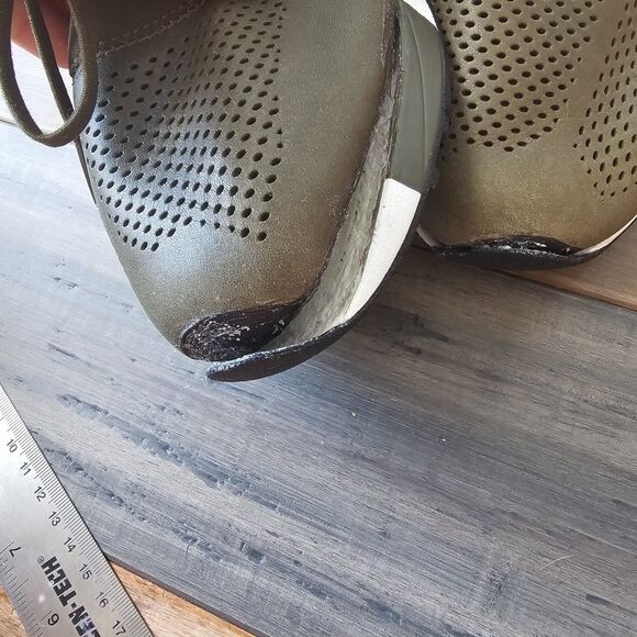 New Balance 247 MRL247NO Olive Perforated Leather Sneakers US 9 Running Fixable - Picture 7 of 8